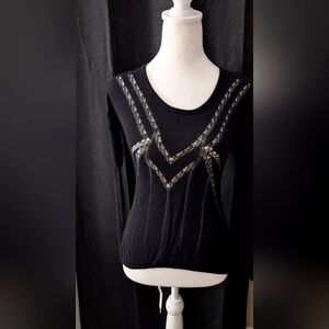 EXPRESS LONG SLEEVE SEMI SHEER SWEATER